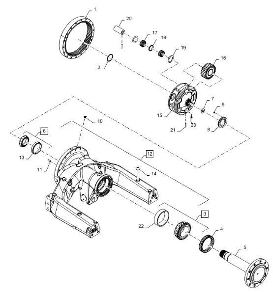 47764598 - Подшипник кон. внутр. полуоси моста 500сер. St. QT